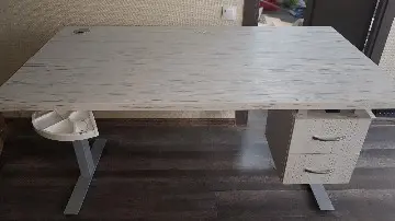 Подвесная тумба в цвете Древесина белая - вид сверху