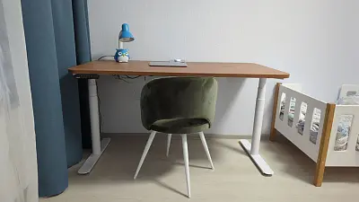 Стол Terra R 2.0 (Столешница прямоугольная 4R=70мм, 150*80 см, Дуб Кендал коньяк H3398, ЛДСП 25 мм)