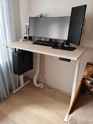 Стол Ergostol Optima 3.0
(Столешница прямоугольная 138*68 см, Бежевый песок U156, ЛДСП 25 мм / Optima 3.0 (AR20Z-SH02), Рама регулируемая Optima 3.0 (AR20Z-S), Белый