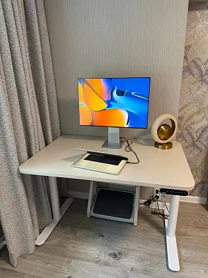 Стол Ergostol Terra R 2.0
Столешница с закругленными краями 4R 120*80*2,5 см, Бежевый песок U156/Terra R 2.0 (IC30), белый