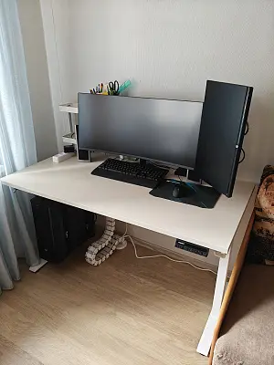 Стол Ergostol Optima 3.0
(Столешница прямоугольная 138*68 см, Бежевый песок U156, ЛДСП 25 мм / Optima 3.0 (AR20Z-SH02), Рама регулируемая Optima 3.0 (AR20Z-S), Белый